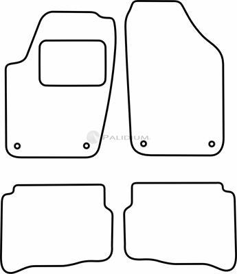 Ashuki PAL18-1835 - Комплект ковриков autosila-amz.com