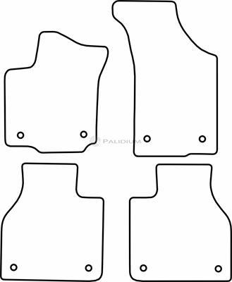 Ashuki PAL18-1831 - Комплект ковриков autosila-amz.com