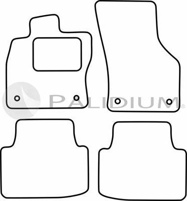 Ashuki PAL18-1826 - Комплект ковриков autosila-amz.com