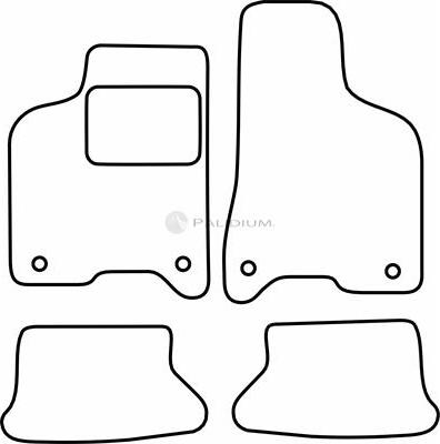 Ashuki PAL18-6820 - Комплект ковриков autosila-amz.com