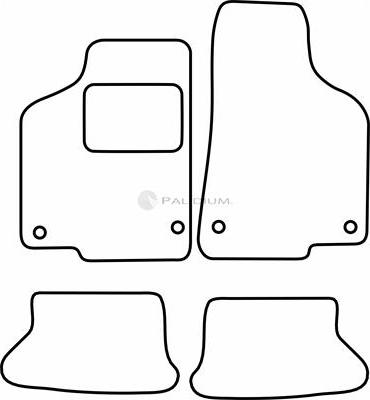 Ashuki PAL18-1821 - Комплект ковриков autosila-amz.com