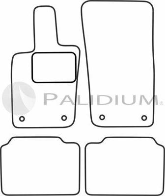 Ashuki PAL18-1368 - Комплект ковриков autosila-amz.com