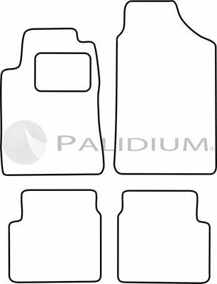 Ashuki PAL18-1292 - Комплект ковриков autosila-amz.com