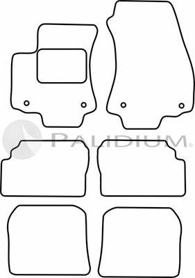 Ashuki PAL18-1243 - Комплект ковриков autosila-amz.com