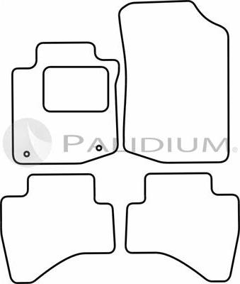 Ashuki PAL18-1254 - Комплект ковриков autosila-amz.com