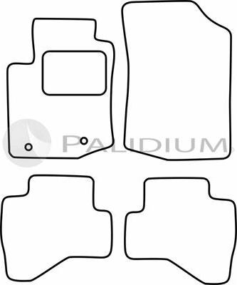 Ashuki PAL18-1255 - Комплект ковриков autosila-amz.com