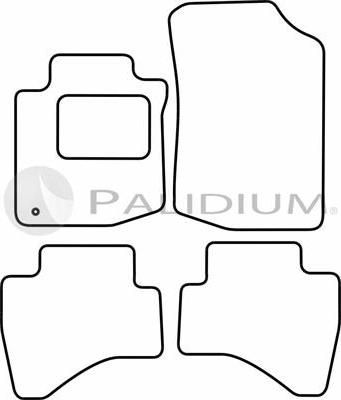 Ashuki PAL18-1253 - Комплект ковриков autosila-amz.com