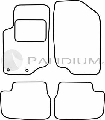 Ashuki PAL18-1264 - Комплект ковриков autosila-amz.com