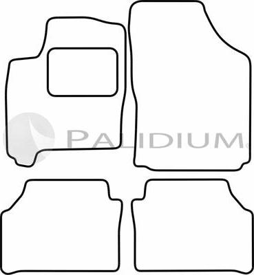 Ashuki PAL18-1204 - Комплект ковриков autosila-amz.com