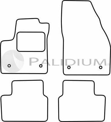 Ashuki PAL18-1206 - Комплект ковриков autosila-amz.com