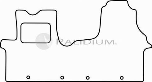 Ashuki PAL18-1233 - Комплект ковриков autosila-amz.com