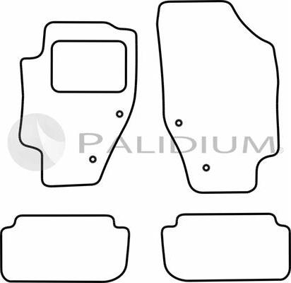 Ashuki PAL18-1275 - Комплект ковриков autosila-amz.com