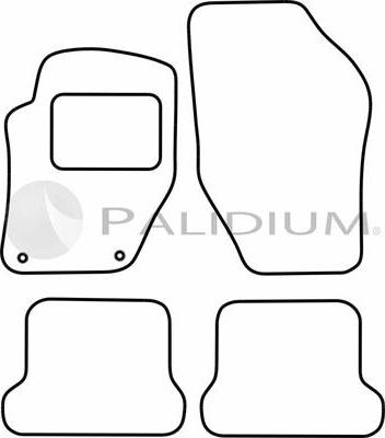 Ashuki PAL18-1276 - Комплект ковриков autosila-amz.com