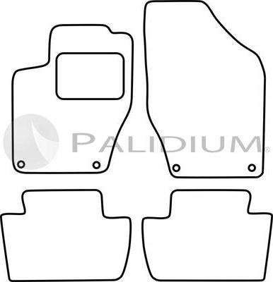 Ashuki PAL18-1278 - Комплект ковриков autosila-amz.com