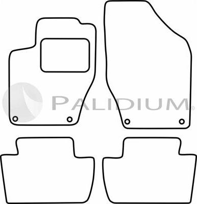 Ashuki PAL18-1277 - Комплект ковриков autosila-amz.com