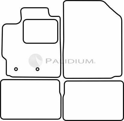 Ashuki PAL18-1768 - Комплект ковриков autosila-amz.com