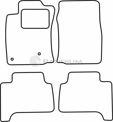 Ashuki PAL18-1724 - Комплект ковриков autosila-amz.com