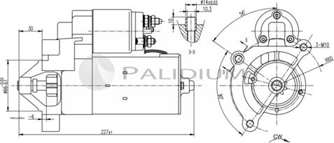 Ashuki PAL17-1010 - Стартер autosila-amz.com