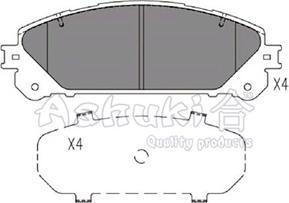 Ashuki T114-65 - Тормозные колодки, дисковые, комплект autosila-amz.com