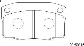 Asimco KD9700 - Тормозные колодки, дисковые, комплект autosila-amz.com