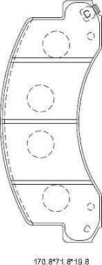 Asimco KD4403 - Тормозные колодки, дисковые, комплект autosila-amz.com