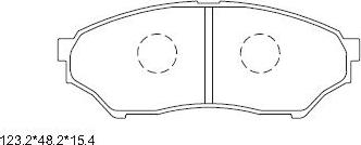 Asimco KD4264 - Тормозные колодки, дисковые, комплект autosila-amz.com