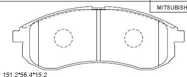 Asimco KD4717 - Тормозные колодки, дисковые, комплект autosila-amz.com