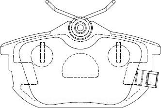 Asimco KD4733 - Тормозные колодки, дисковые, комплект autosila-amz.com