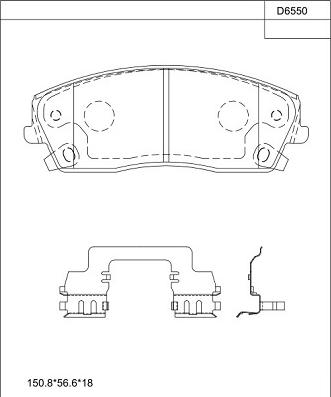 Asimco KD6550 - Автозапчасть autosila-amz.com