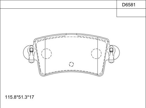 Asimco KD6581 - Тормозные колодки, дисковые, комплект autosila-amz.com