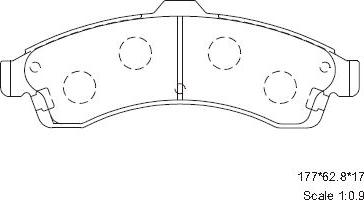 Asimco KD6303 - Тормозные колодки, дисковые, комплект autosila-amz.com