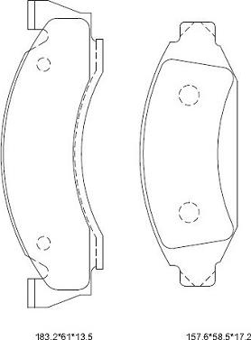 Asimco KD6325 - Тормозные колодки, дисковые, комплект autosila-amz.com