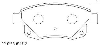 Asimco KD6789 - Тормозные колодки, дисковые, комплект autosila-amz.com