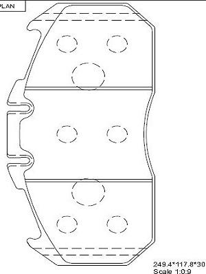 Asimco KD0909 - Тормозные колодки, дисковые, комплект autosila-amz.com