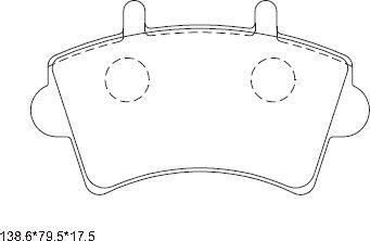 Asimco KD1511 - Тормозные колодки, дисковые, комплект autosila-amz.com