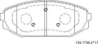 Asimco KD1796 - Тормозные колодки, дисковые, комплект autosila-amz.com