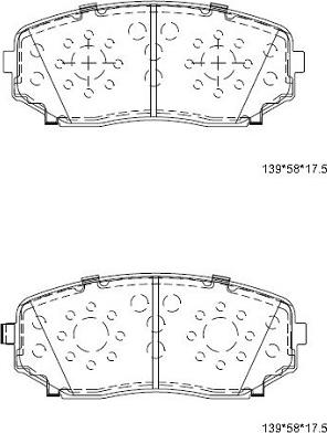 Asimco KD3740 - Тормозные колодки, дисковые, комплект autosila-amz.com