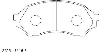 Asimco KD3725 - Тормозные колодки, дисковые, комплект autosila-amz.com