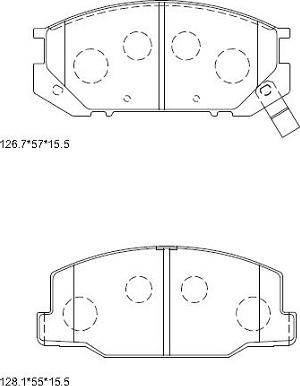 Asimco KD2692 - Тормозные колодки, дисковые, комплект autosila-amz.com