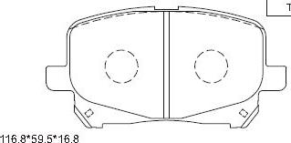 Asimco KD2748 - Тормозные колодки, дисковые, комплект autosila-amz.com