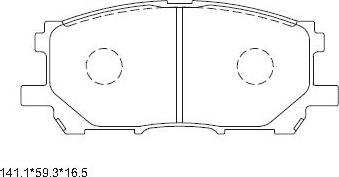 Asimco KD2753 - Тормозные колодки, дисковые, комплект autosila-amz.com