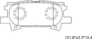 Asimco KD2783 - Тормозные колодки, дисковые, комплект autosila-amz.com