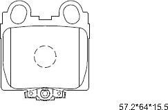 Asimco KD2722 - Тормозные колодки, дисковые, комплект autosila-amz.com