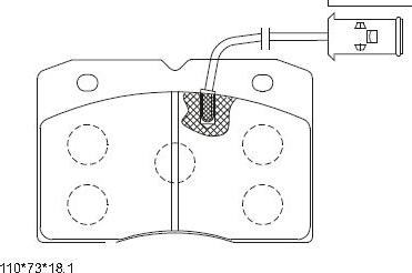 Asimco KD7611 - Тормозные колодки, дисковые, комплект autosila-amz.com