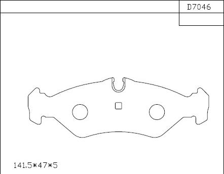 Asimco KD7046 - Тормозные колодки, дисковые, комплект autosila-amz.com