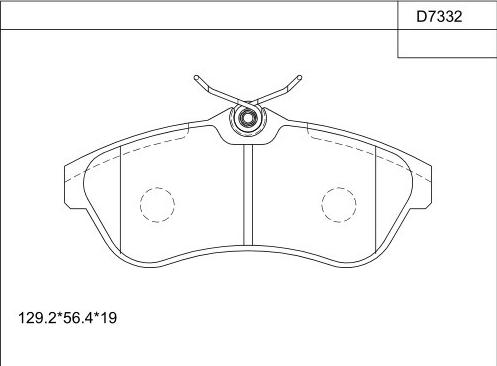 Asimco KD7332 - Тормозные колодки, дисковые, комплект autosila-amz.com