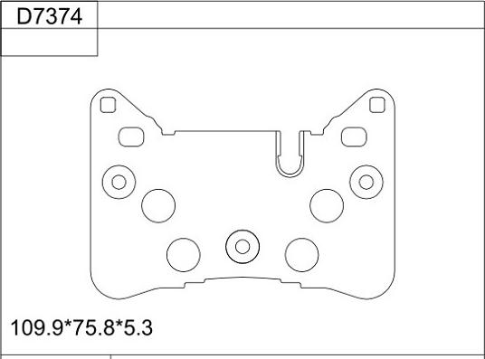 Asimco KD7374 - Тормозные колодки, дисковые, комплект autosila-amz.com