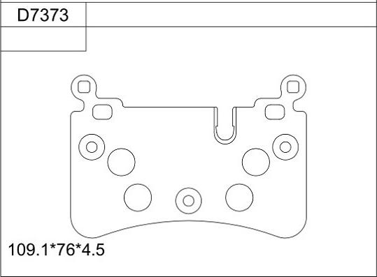 Asimco KD7373 - Тормозные колодки, дисковые, комплект autosila-amz.com