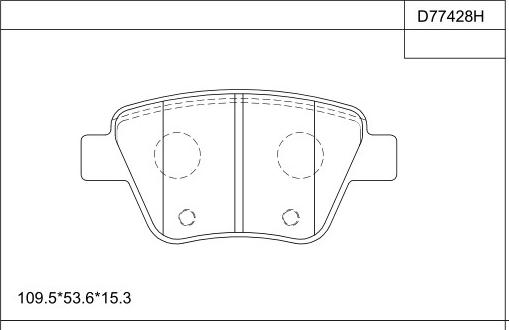 Asimco KD77428H - Тормозные колодки, дисковые, комплект autosila-amz.com