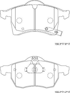 Pex 7.490 - Тормозные колодки, дисковые, комплект autosila-amz.com